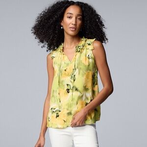 Simply Vera Vera Wang Pleated Neck Top